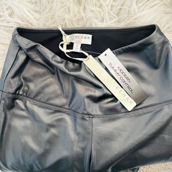Kenar High Waisted Tummy Control Leggings Metallic Grey - Picture 5 of 8